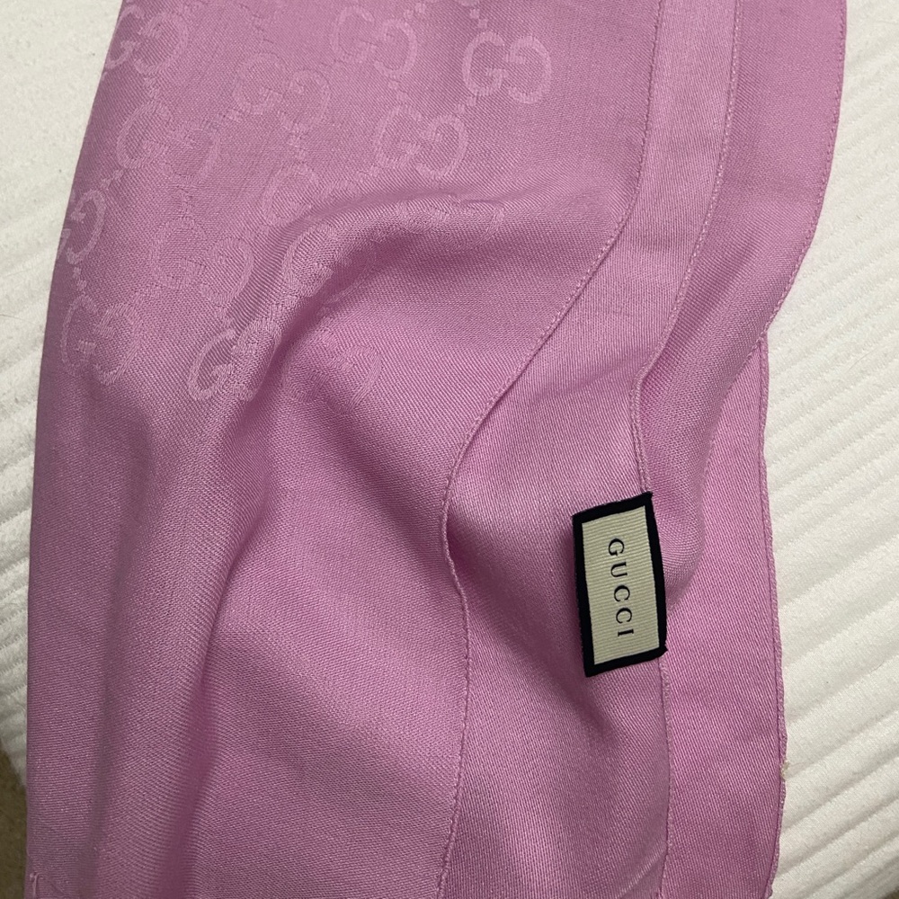 Pink Gucci Scarf